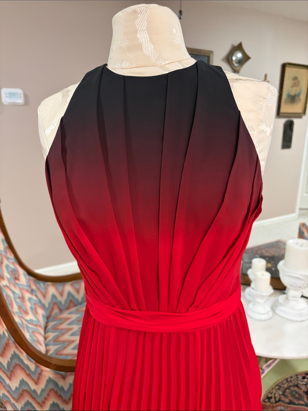 Never-Worn Reiss Maxi Dress in Burgundy Perfect for Fall Wedding size 6 - Picture 2 of 7